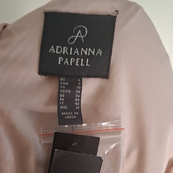 Adrianna Papell Blush Sequin Gown - Picture 3 of 4